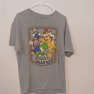 Make Offer Super Mario Gray T-Shirt
